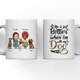 Sisters & Dogs Mug - Life Is Better With Dog Personalized Coffee Mugs With Name